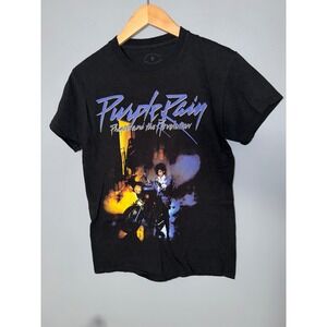 Prince Purple Rain And The Revolution Black T Shirt Official Estate Approved